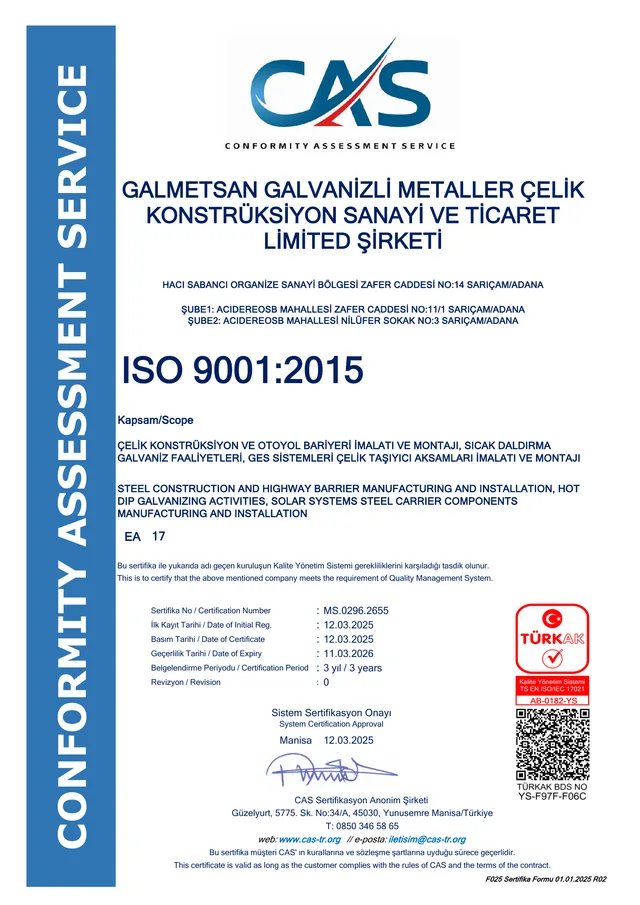 ISO 9001:2015 — MS.0296.2655