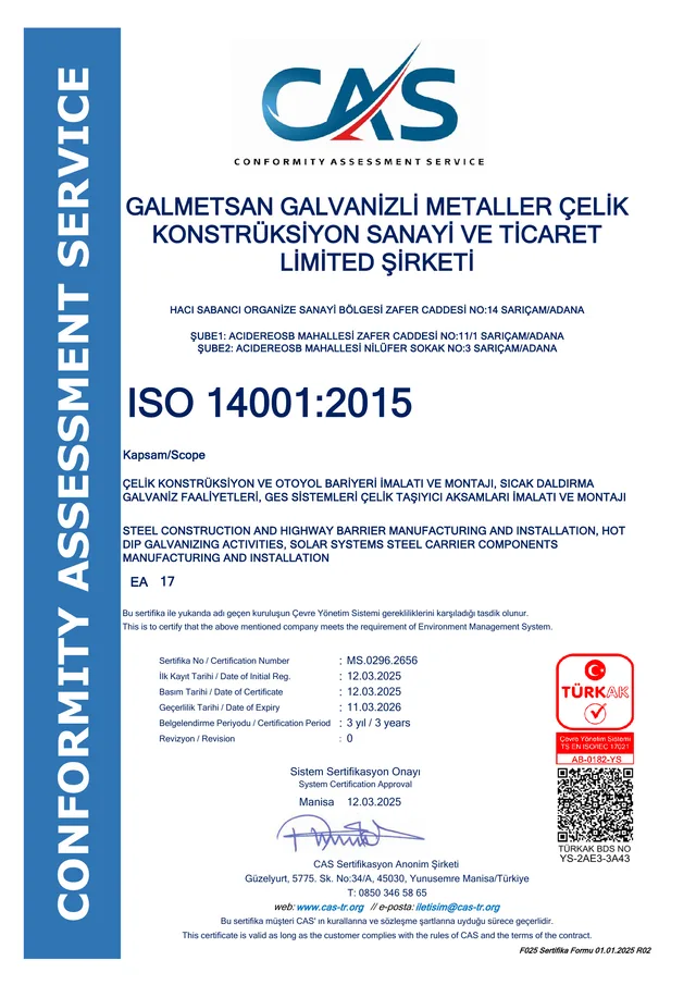 ISO 14001:2015 — MS.0296.2656