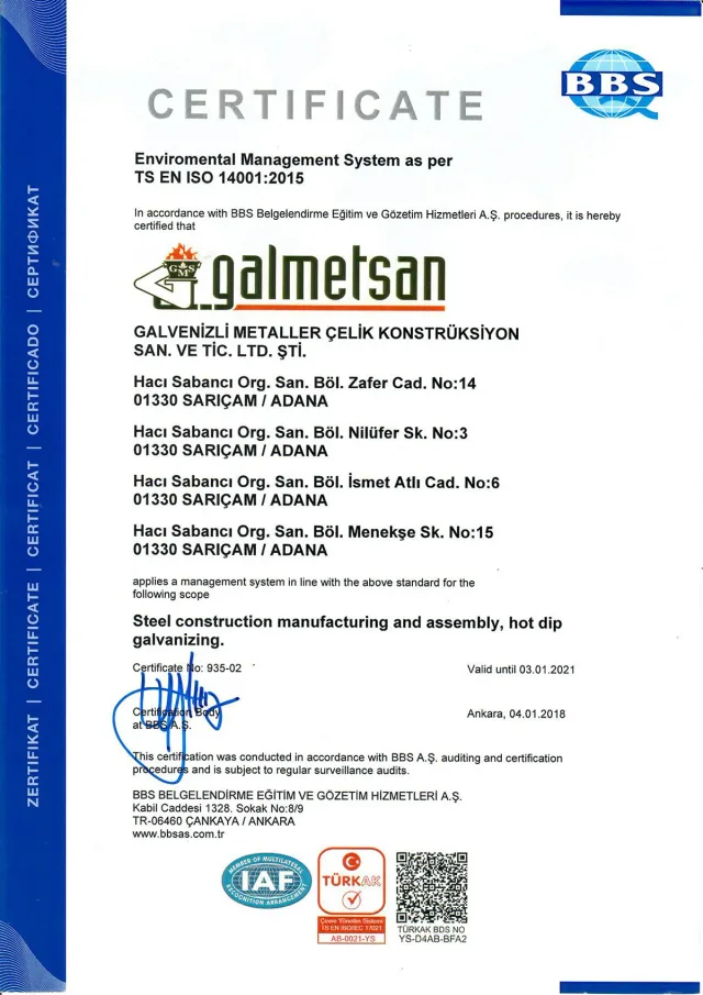 ISO 14001:2015 — Çevre yönetimi (EN)