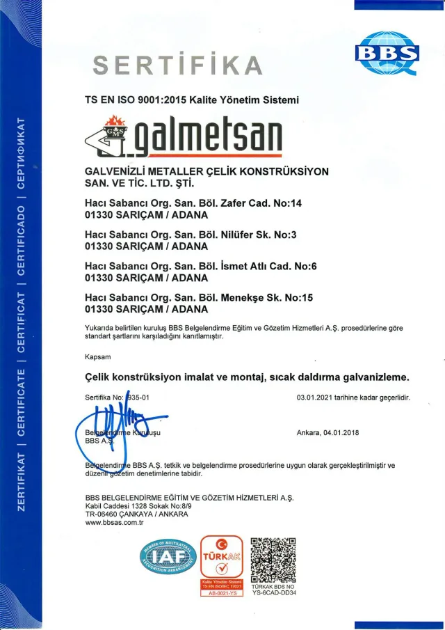 ISO 9001:2015 — Kalite yönetimi (TR)