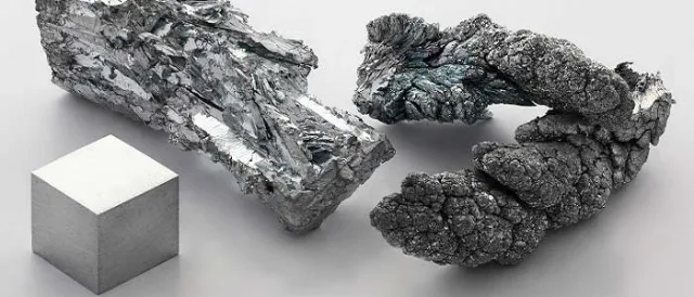 Çinko minerali ve metal çinko örnekleri
