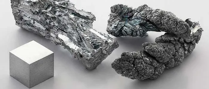 Çinko minerali ve metal çinko örnekleri